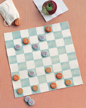 bottle cap game board