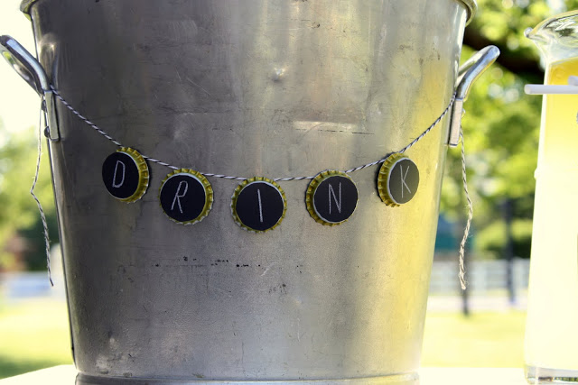 bottle cap garland