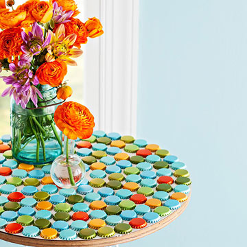 bottle cap tabletop