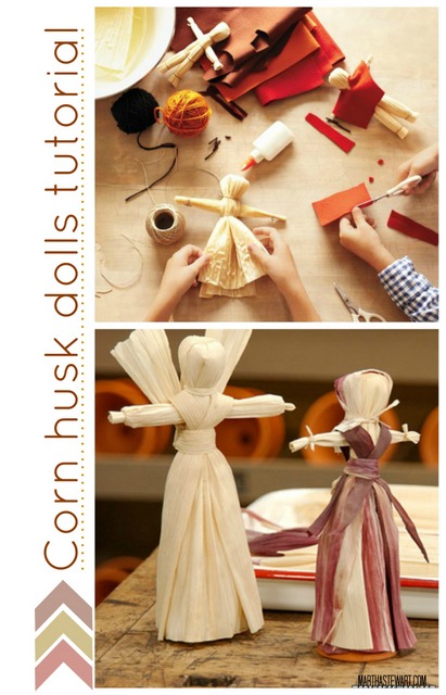 corn husk dolls tutorial fall idea