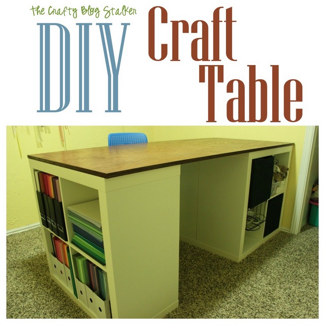 DIY craft table tutorial