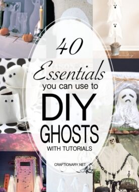40 DIY Ghost Tutorials: Handmade Halloween Decoration Ideas