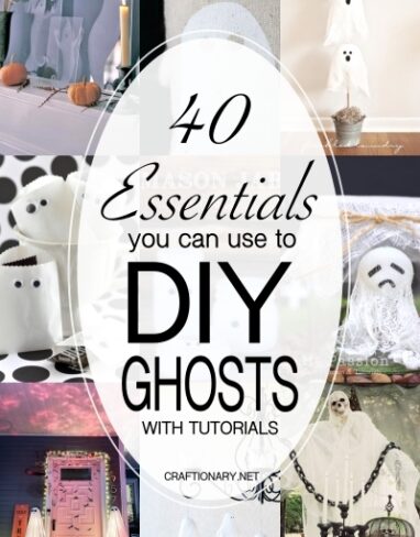 40 DIY Ghost Tutorials: Handmade Halloween Decoration Ideas