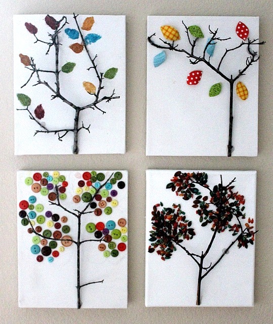 fall kids crafts twig wall art