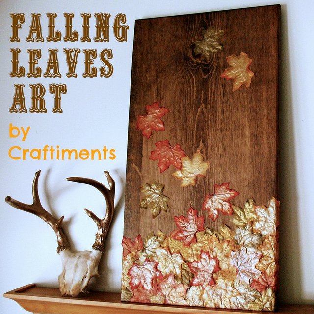 falling leaves autumn art