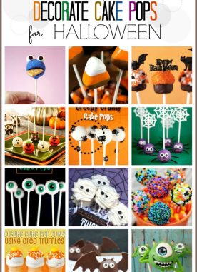 16 Halloween cake pops/ cookie pops (Decorating Ideas)