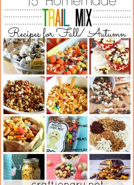15 Homemade trail mix recipes for Fall/ Autumn