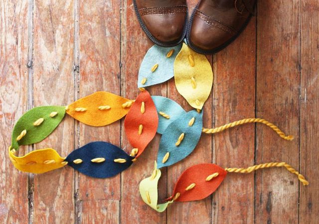 felt leaf garland tutorial for fall