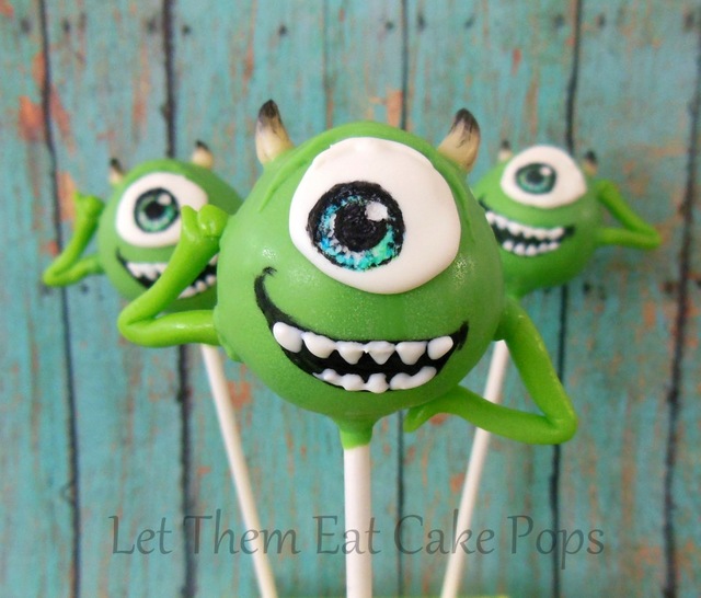 monster cake pops decorating idea