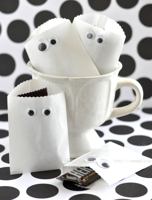 paper ghost party bags