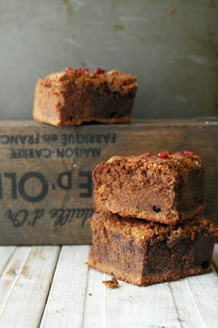 pomegranate brownies