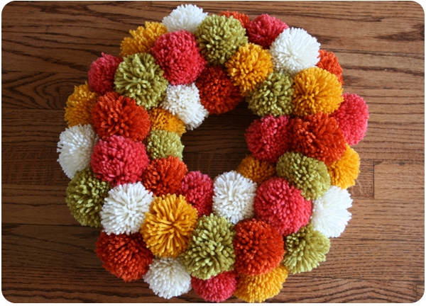 thanksgiving-pom-pom-wreath