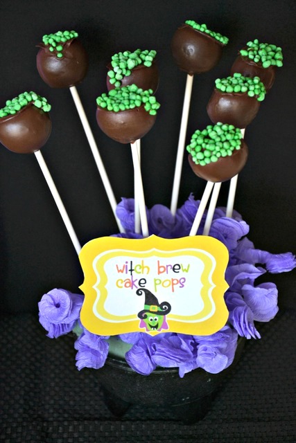 witch brew cake pops