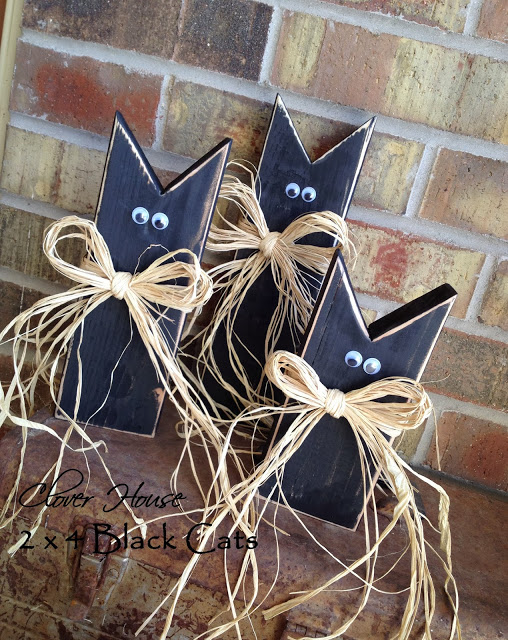 wooden black cats