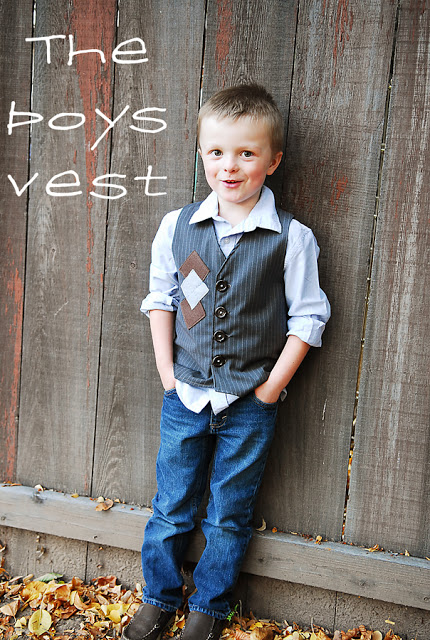 DIY boys vest