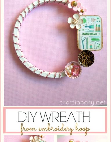 DIY Embroidery Hoop Wreath (Crafts room tutorial)