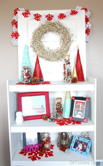 Faux Christmas Mantel