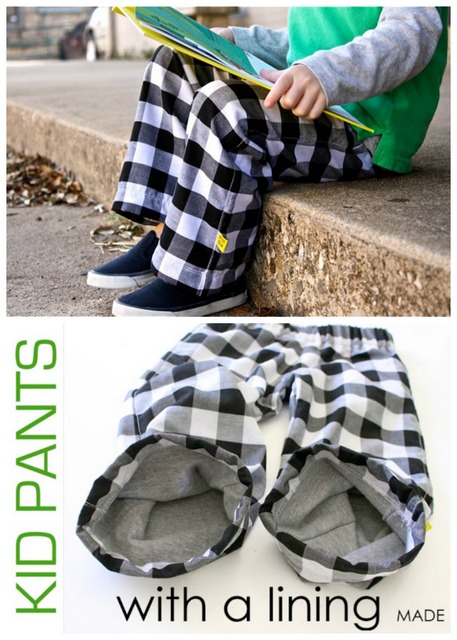 kids pants with lining