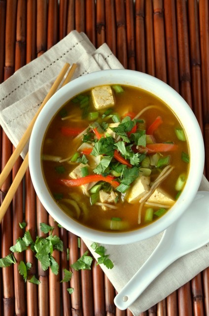 Asian noodle soup