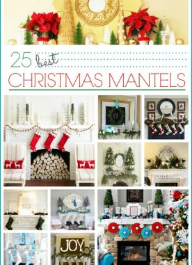 25 Best Christmas Mantels for Holidays