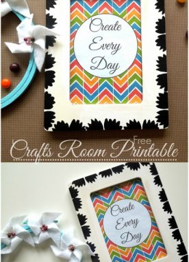 Arts and Crafts Room Free Printable