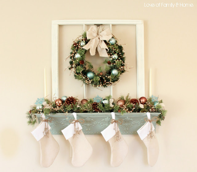 elegant Christmas mantel