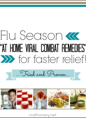 Flu season remedies with Free Printable Checklist
