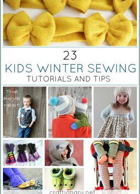 27 DIY Kids Winter Boots and Coats Sewing Ideas