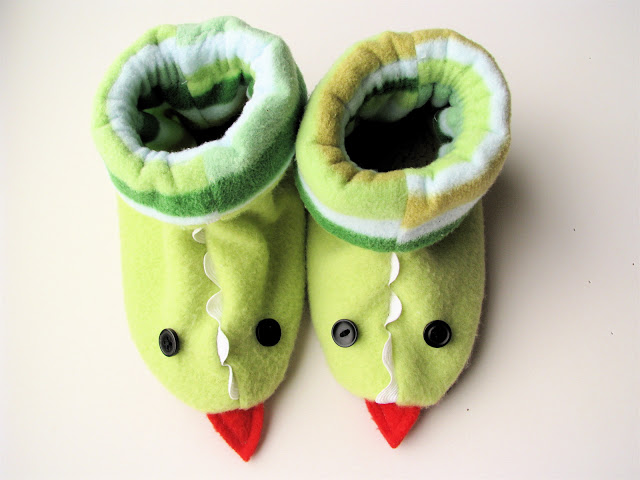sewing winter slippers
