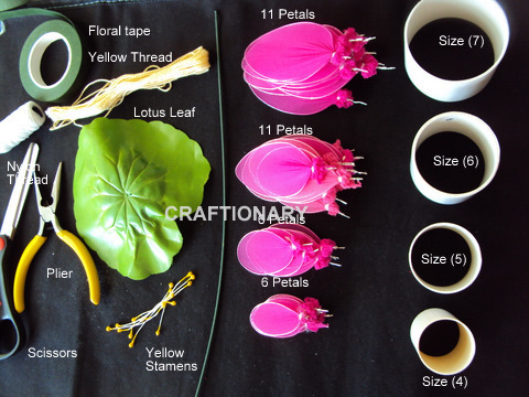 stocking_net_flower_material_lotus_nylon_craft
