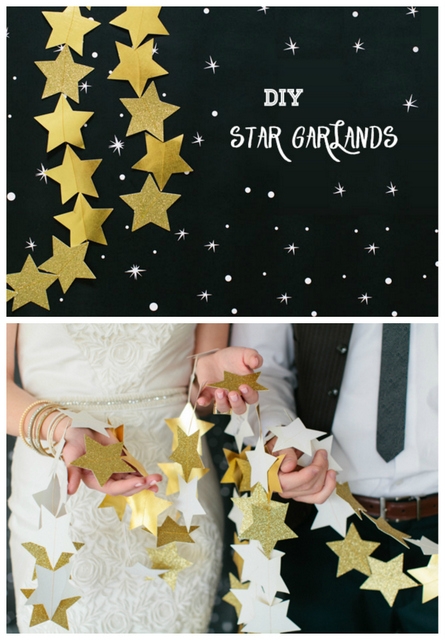 DIY star garland tutorial