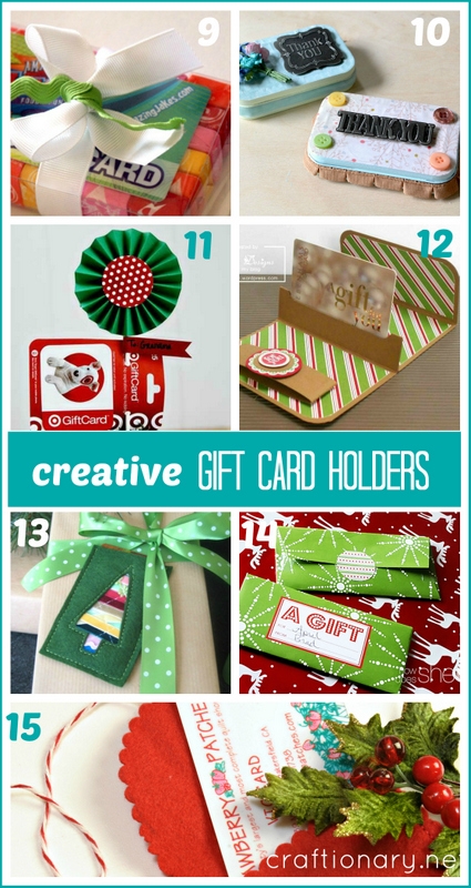 10 gift card holder ideas