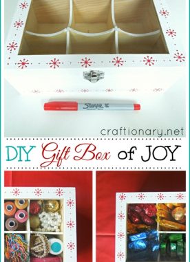 DIY Gift Box using sharpie for someone special