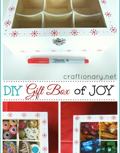 DIY Gift Box using sharpie for someone special