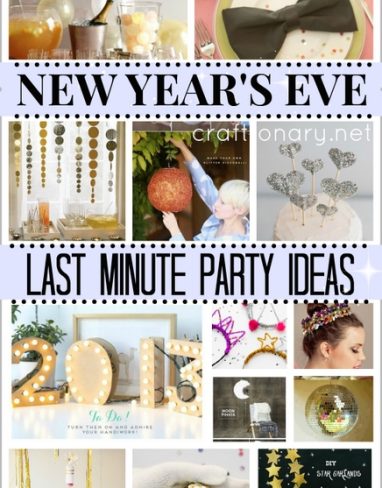 30 Last Minute DIY New Years Eve Celebration Ideas