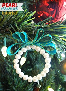 DIY Pearl Ornaments for Christmas Tutorial