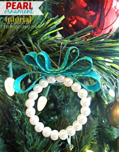 Elegant and Easy DIY Beaded Pearl Ornament Holiday Charm