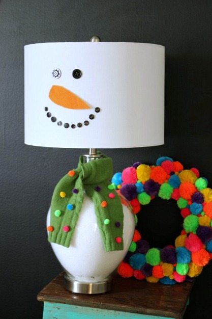 snow-man-lamp