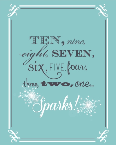 NYE sparks printables