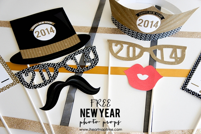 new year props free printables