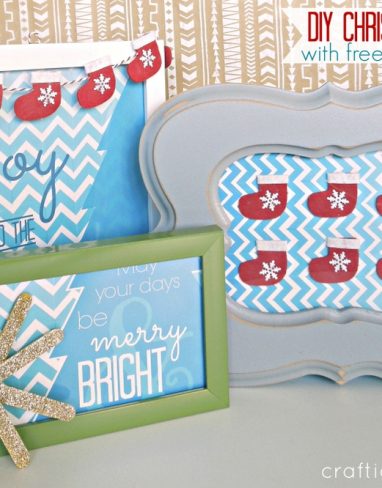 DIY Christmas Art Felt Stockings Tutorial