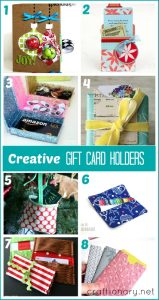 creative gift card holders