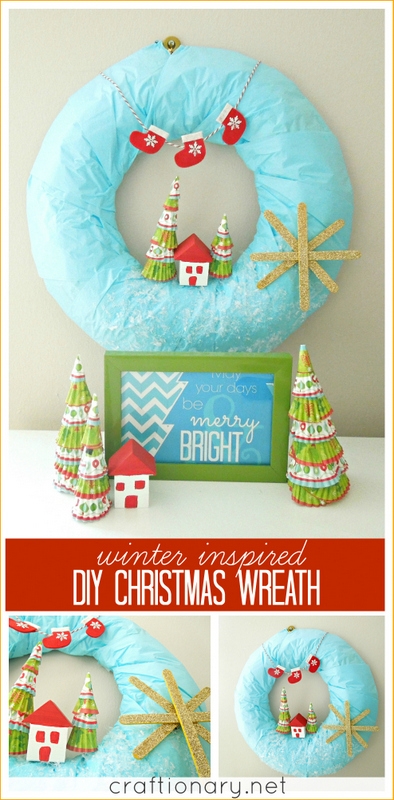 easy DIY winter wreath