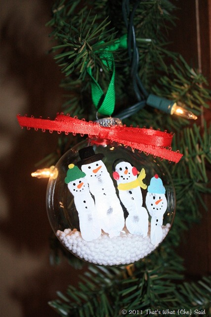 fingerprint-snowman-ornament