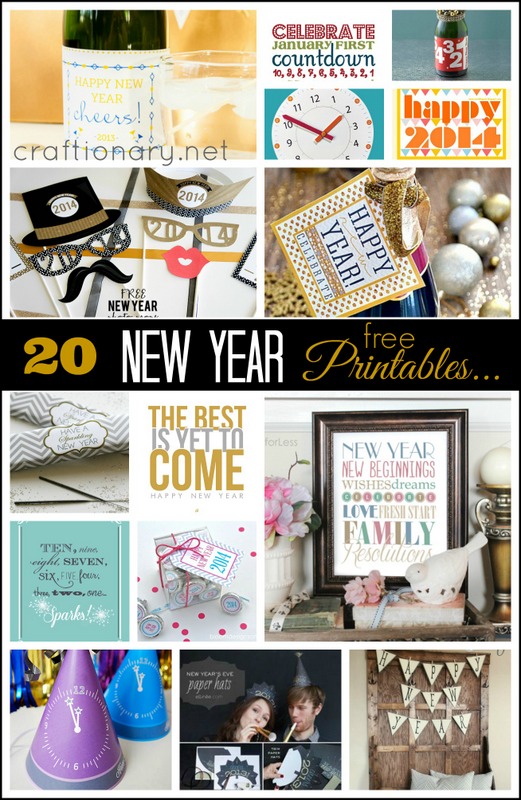 new year printables