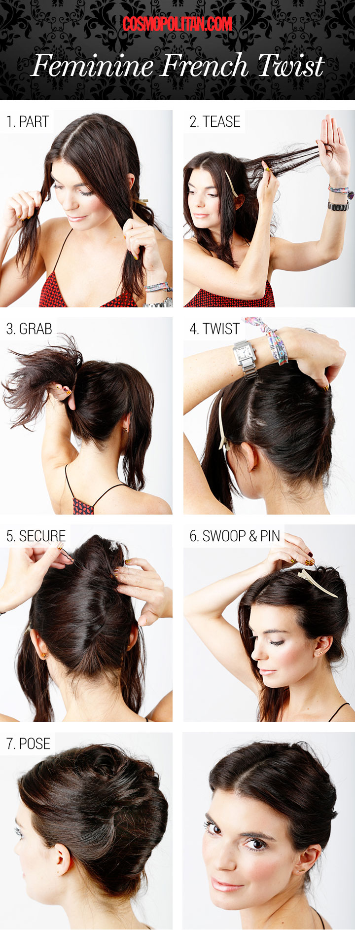 french twist hairstyle hair tutorial