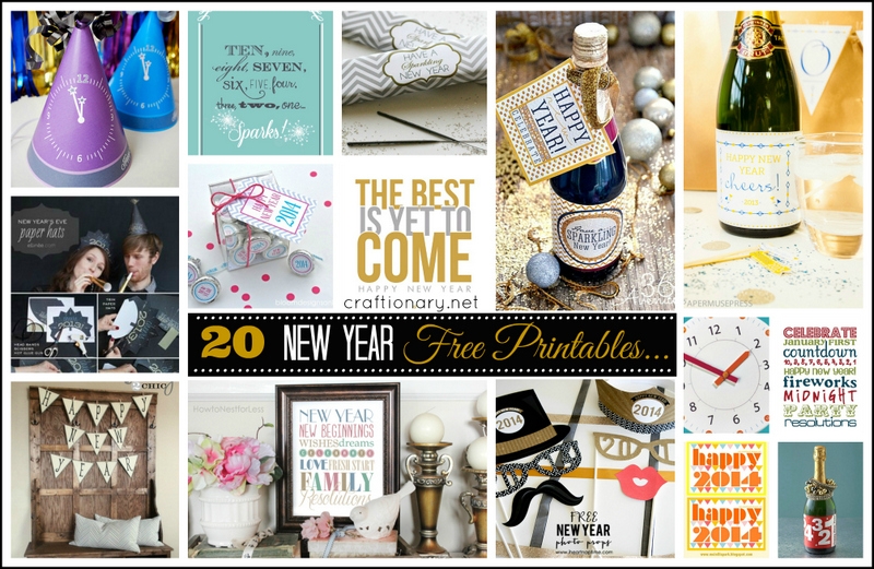 new year printables new year eve ideas