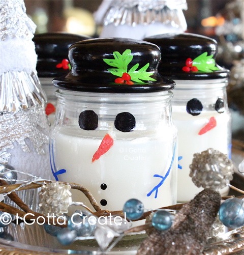 diy-snowman-candles