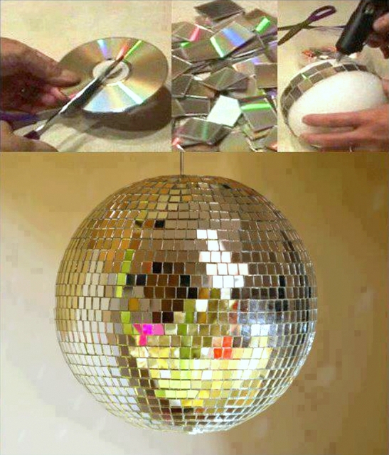 sparkling disco ball DIY new years eve