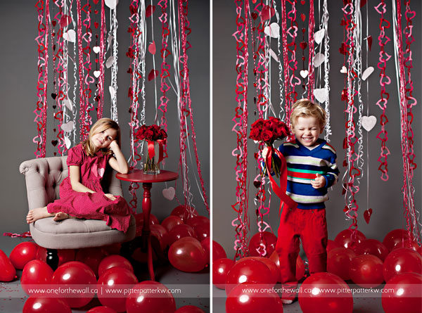 valentine kids posing ideas